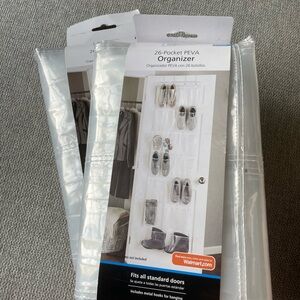 Bundle deal! 2 26-Pocket PEVA Shoe Organizers - Clear
